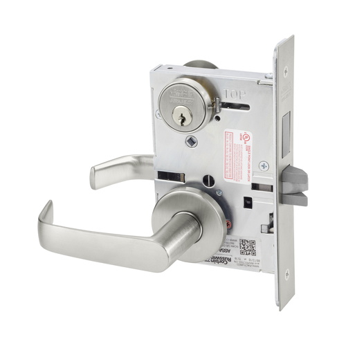 ML2022 Mortise Store Door Lever Lockset Satin Stainless Steel