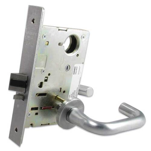 8200 Series 8205 Office/Entry Lockset Less Cylinder Satin Chrome