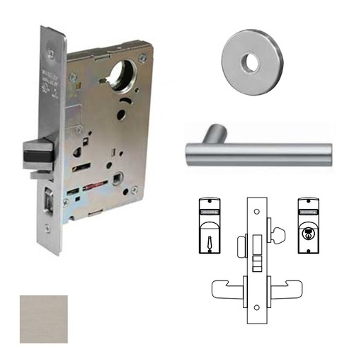 8200 Series 8224 Room Door Lockset Satin Stainless Steel