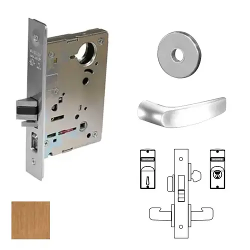 8200 Series 8225 Dormitory/Exit Lockset Less Cylinder Satin Bronze