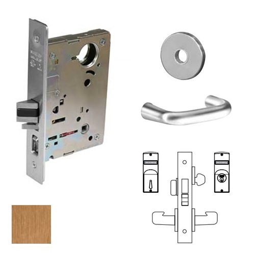 8200 Series 8225 Dormitory/Exit Lockset Less Cylinder Satin Bronze