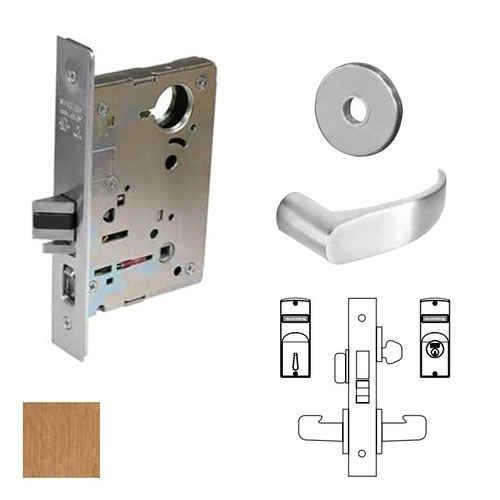 8200 Series 8225 Dormitory/Exit Lockset Less Cylinder Satin Bronze