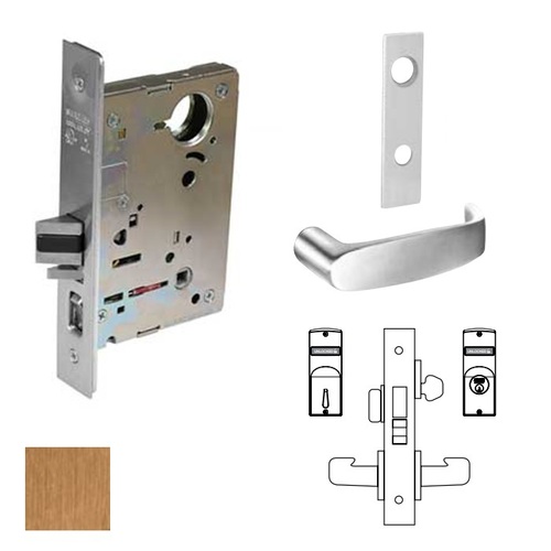 8200 Series 8225 Dormitory/Exit Lockset Less Cylinder Satin Bronze