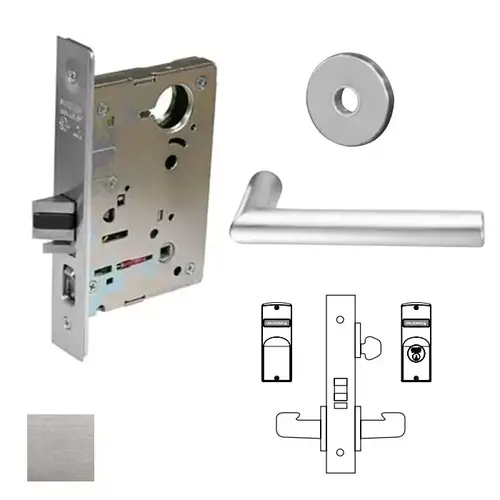 8200 Series 8237 Classroom Lockset Satin Chrome