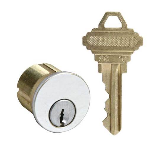 Mortise Cylinder Bright Polished Chrome