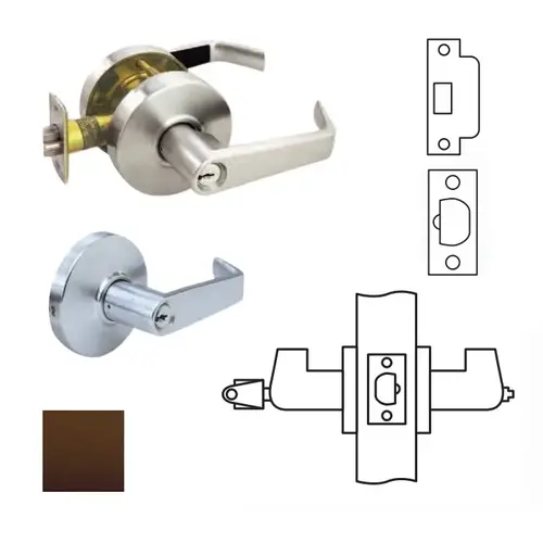 RL Series Cylindrical Lever Lock Oil Rubbed Dark Bronze