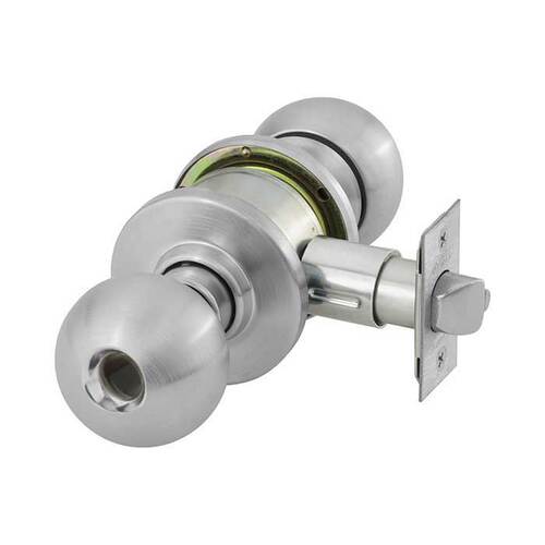 6 Line G37 Classroom Knob Lockset Satin Chrome