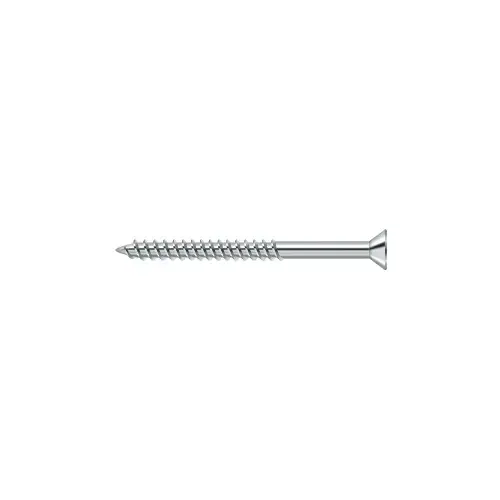 #10, 2-1/2" Length Straight Root Morden Wood Screw Steel Chrome