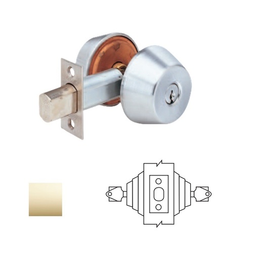 DB Series Grade 2 Deadbolt Bright Polished Brass