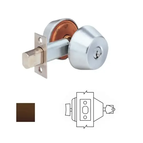 DB Series Grade 2 Deadbolt Oil Rubbed Dark Bronze