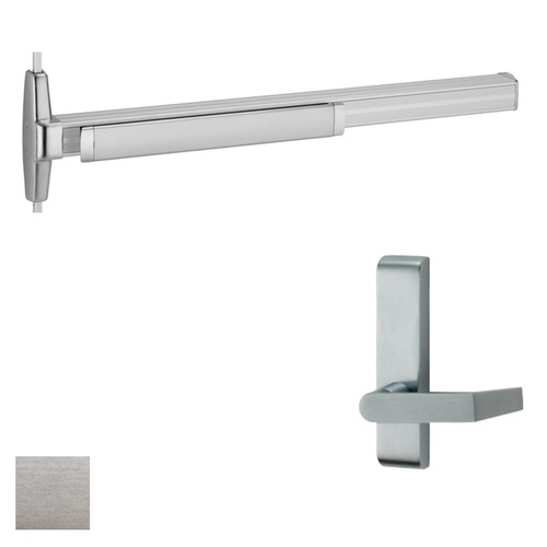 33A Series Surface Vertical Rod Exit Device With Trim Satin Chrome