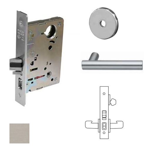 8200 Series 8255 Office/Entry Lockset Satin Stainless Steel