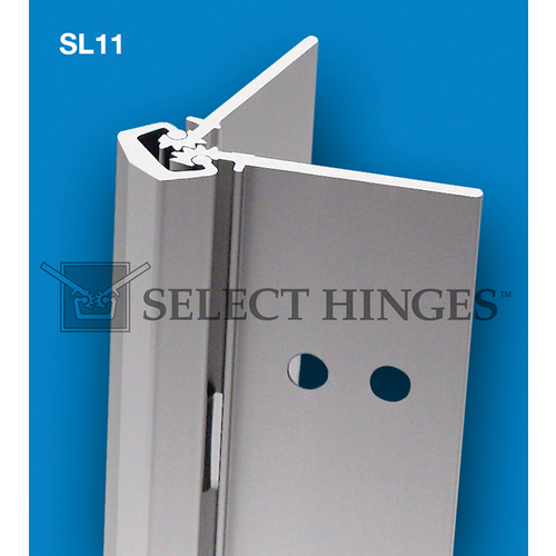 CONTINUOUS HINGE, CONCEALED HEAVY DUTY, 95 INCHES CLEAR ALUMINUM