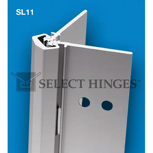 Select Hinges SL11 CL HD 83 CONTINUOUS HINGE, CONCEALED HEAVY DUTY, 83 INCHES CLEAR ALUMINUM Satin Stainless Steel