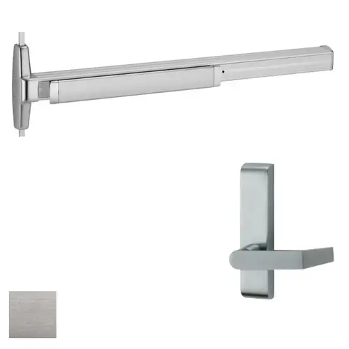 33A Series Surface Vertical Rod Exit Device With Trim Satin Chrome