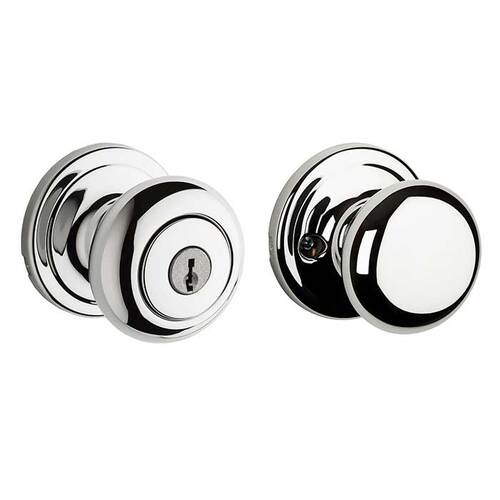 Hancock Keyed Vestibule Knob Bright Polished Chrome