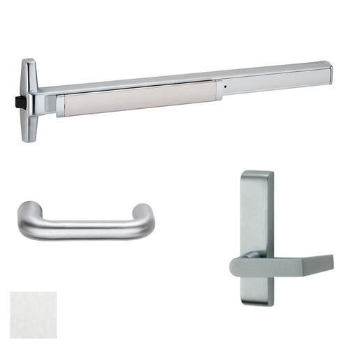 33A Series Rim Exit Device With Trim Satin Aluminum Clear