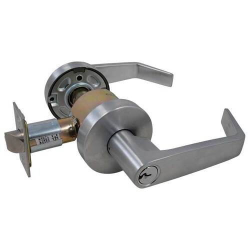 W Series Storeroom Lock Satin Chrome