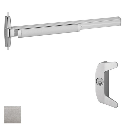 33A Series Surface Vertical Rod Exit Device With Trim Satin Chrome