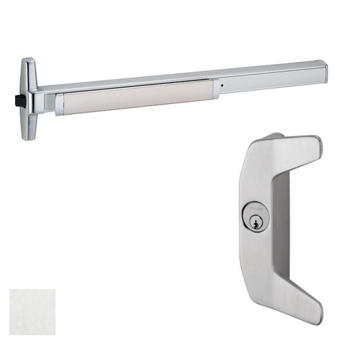 33A Series Rim Exit Device With Trim Satin Aluminum Clear