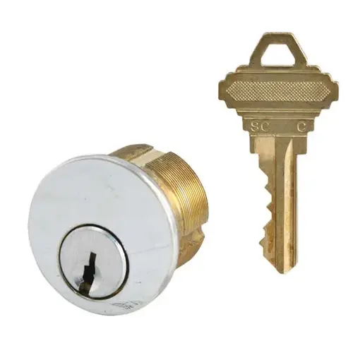 Mortise Cylinder Bright Polished Chrome