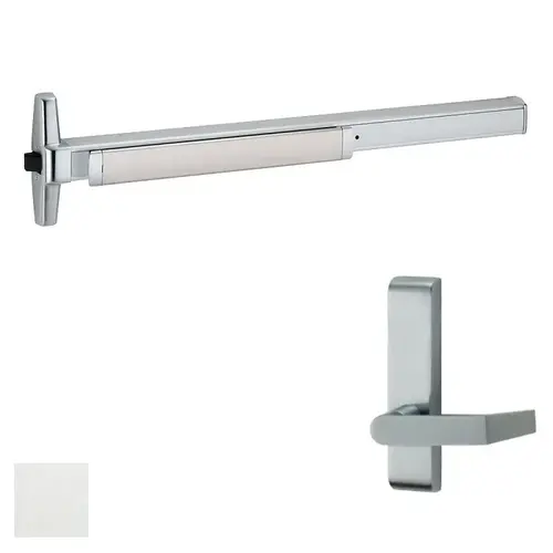 33A Series Rim Exit Device With Trim Satin Aluminum Clear