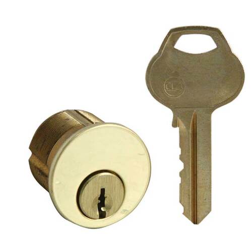 Mortise Cylinder Bright Polished Brass