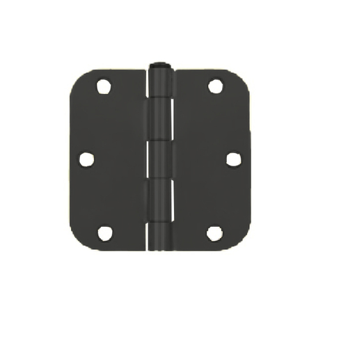 Orca Hardware RES3558BB-19 Residential Steel Hinge Matte Black