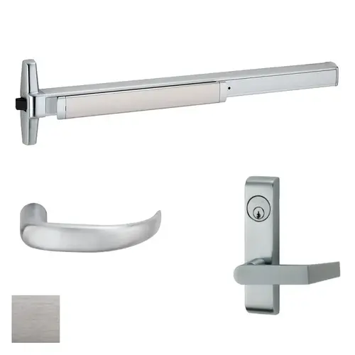 33A Series Rim Exit Device With Trim Satin Chrome