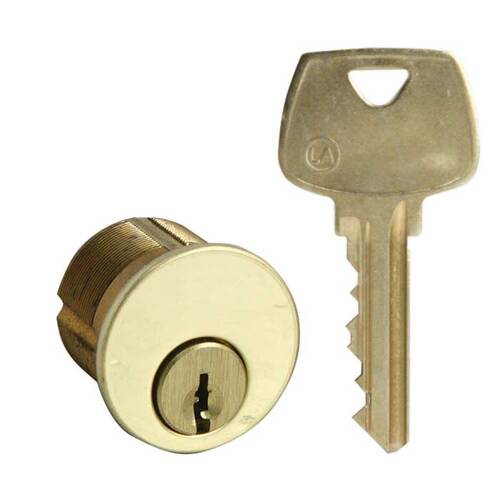 Mortise Cylinder Bright Polished Brass