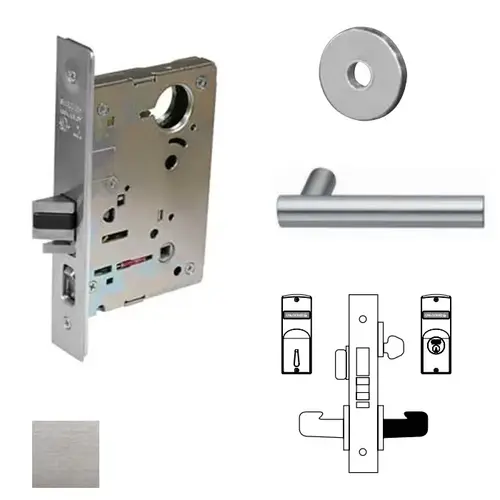 8200 Series 8251 Storeroom Deadbolt Lockset Satin Stainless Steel