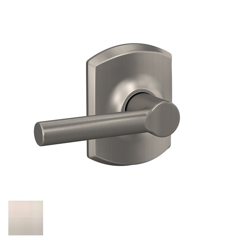 Schlage Bowery Zinc Keyed Door Knob - Adjustable - Matte Black - 1-3/8-in  to 1-3/4-in T Door