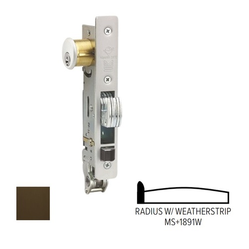 MS+1891W Series MS Deadlock/Deadlatch Dark Bronze Anodized