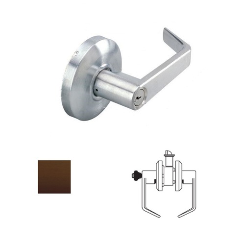 Grade 2 Storeroom Lever Lockset Oil Rubbed Dark Bronze