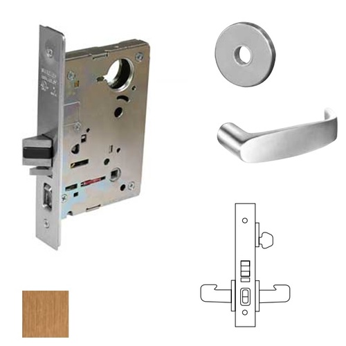 8200 Series 8255 Office/Entry Lockset Less Cylinder Satin Bronze