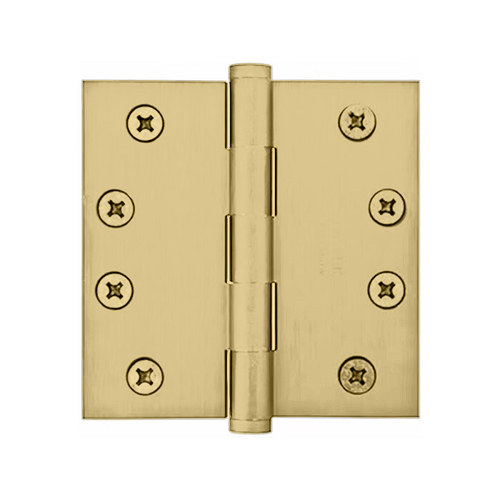 Commercial Ball Bearing Hinge Bright Polished Brass