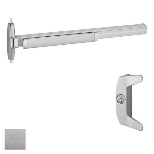 33A Series Surface Vertical Rod Exit Device With Trim Satin Chrome