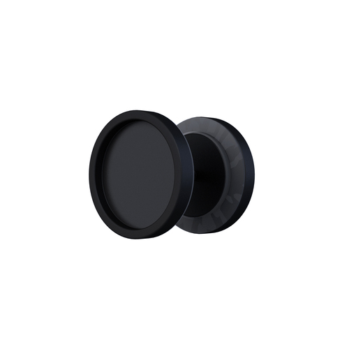 Pair of Round Pulls For Sliding Doors Black