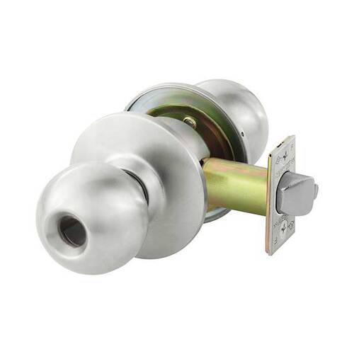 8X Line G37 Classroom Knob Lockset Satin Stainless Steel