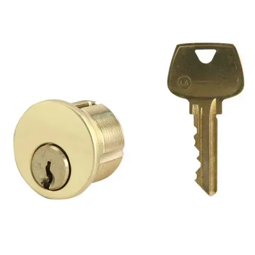 Mortise Cylinder Bright Polished Brass