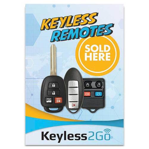 Keyless2Go K2G-WINDOW-CLING-REMS Promotional Static Window Cling