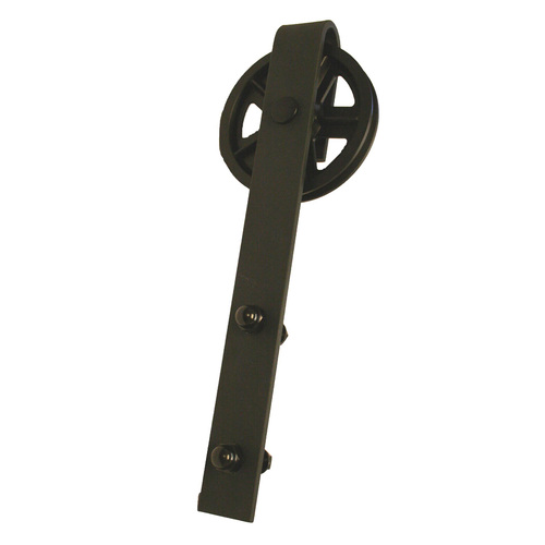 Flat Track Spoke Wheel Shaped Hanger Black