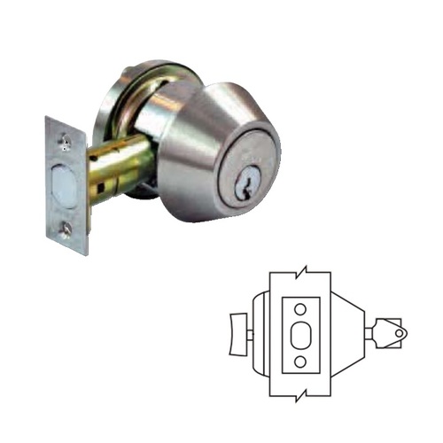 DBX Series Grade 2 Deadbolt Satin Stainless Steel