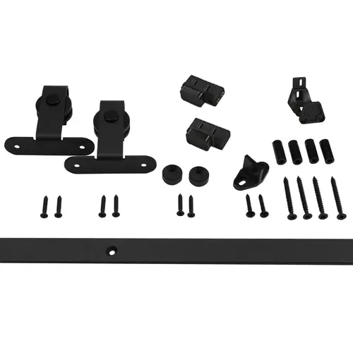 5' Cabinet Flat Track Kit for Top Mount Hangers Black