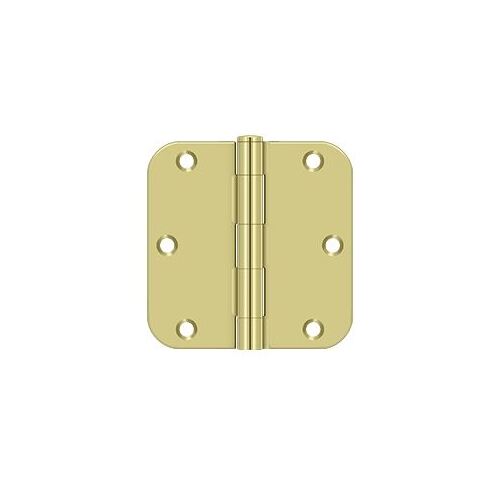 Residential Steel Hinge Bright Polished Brass