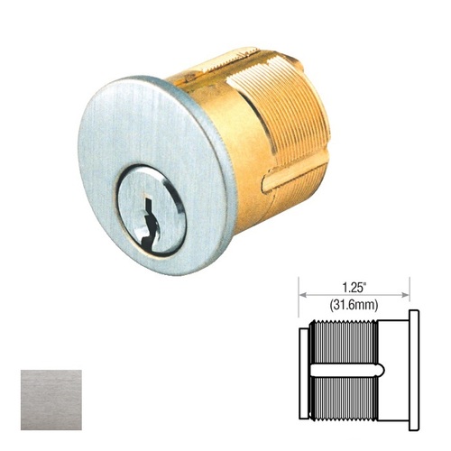 Mortise Cylinder Satin Chrome