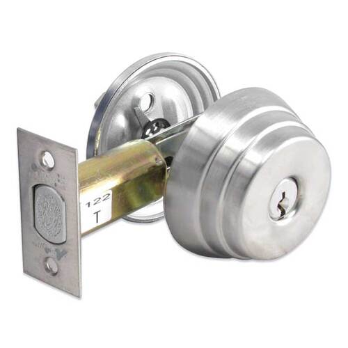 E Series Grade 2 Deadbolt Satin Chrome