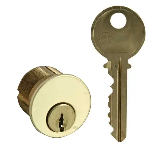 Mortise Cylinder Bright Polished Brass