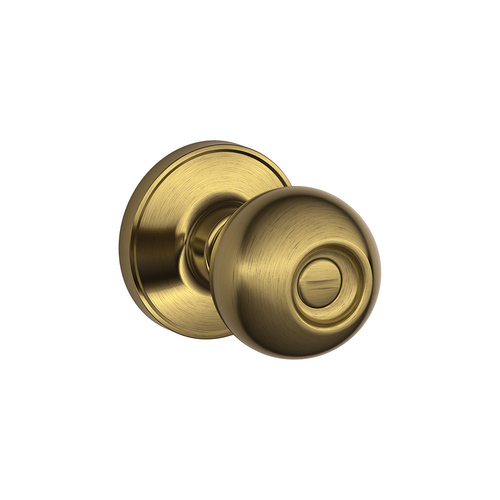 Privacy Lock Corona Antique Brass Finish with Adjustable Latch and Radius Strike