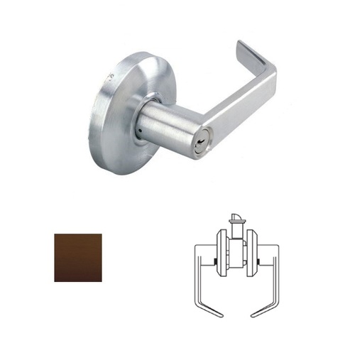 Grade 2 Passage Lever Lockset Oil Rubbed Dark Bronze